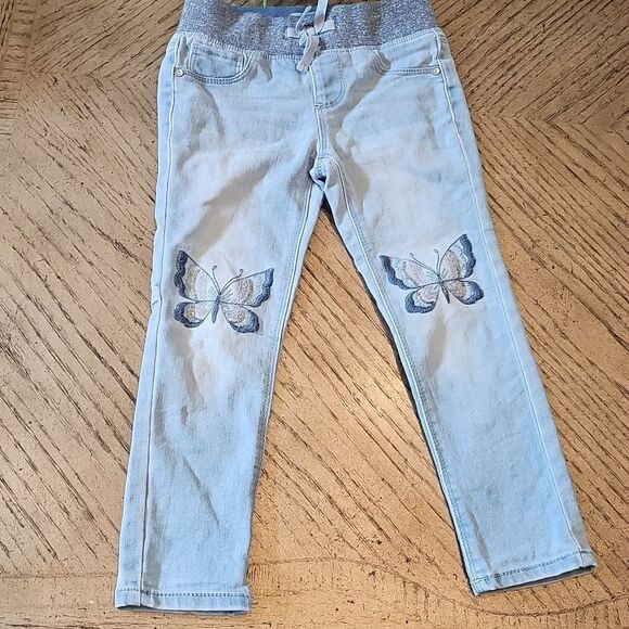 Stretchy denim butterfly jeans size 4 - Picture 12 of 12